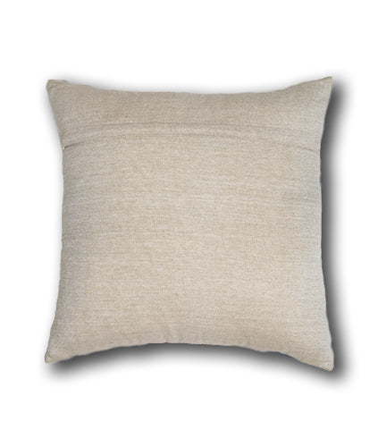 Rorschach Blue – Blue and White Embroidered Square Cotton Cushion